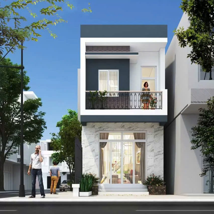 Mẫu nhà 2 tầng 3 phòng ngủ đẹp giá 1 tỷ 