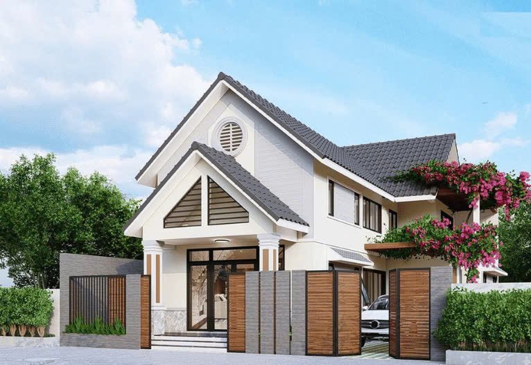 Chi phí xây nhà đẹp 2 tầng giá 1 tỷ 