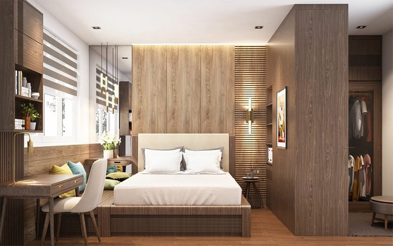 Vách ngăn phòng ngủ compact khó thi công và bảo dưỡng